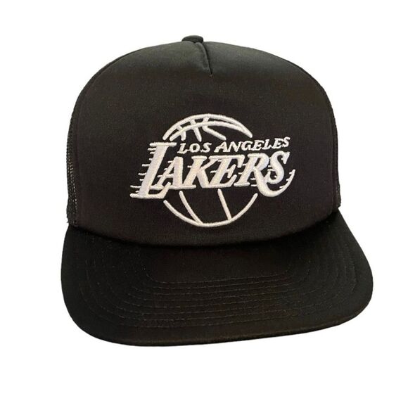 NBA Ultra Game Los Angeles Lakers Mesh Snapback HAT One Size Fits All Black - Picture 1 of 4